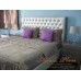 เตียงนอนกรอบเหลี่ยมสีบอร์น บุหัวเตียง ด้านข้างและปลายเตียง ขนาด 6 ฟุต