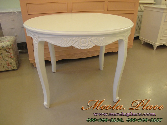 โต๊ะรับประทานอาหารทรงกลม หลุยส์ วินเทจ