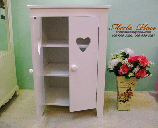 ตู้รองเท้า สีขาว สไตล์วินเทจ เฟอร์นิเจอร์สีขาววินเทจ
