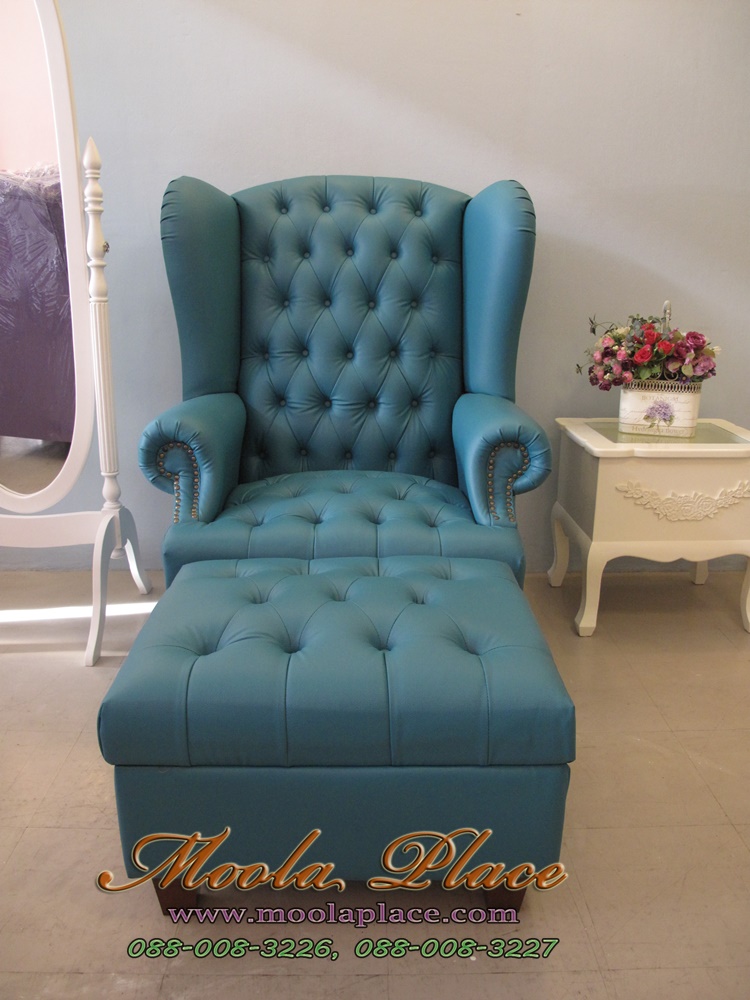 โซฟา Wing Chair สไตล์วินเทจ