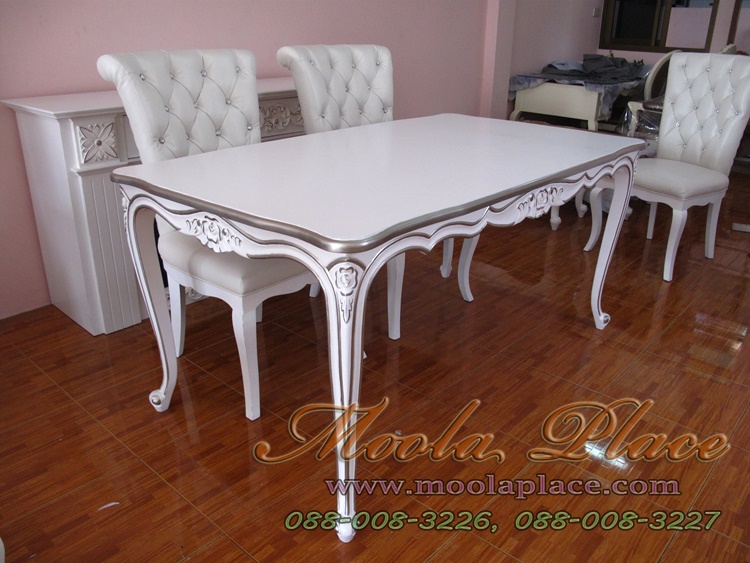 ชุดโต๊ะรับประทานอาหารสไตล์วินเทจหลุยส์ งานเฟอร์นิเจอร์วินเทจ 