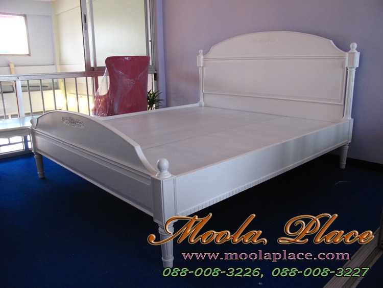 เตียงนอนสไตล์วินเทจ เตียงนอนสไตล์วินเทจสีขาว