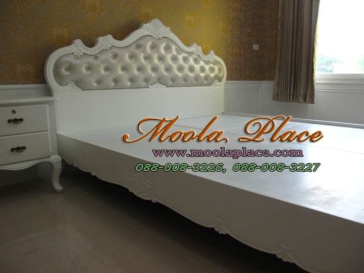 หาแบบเตียงหรูๆ ร้านทำเฟอร์นิเจอร์หลุยส์ เตียงนอนหลุยส์ ไม้สัก