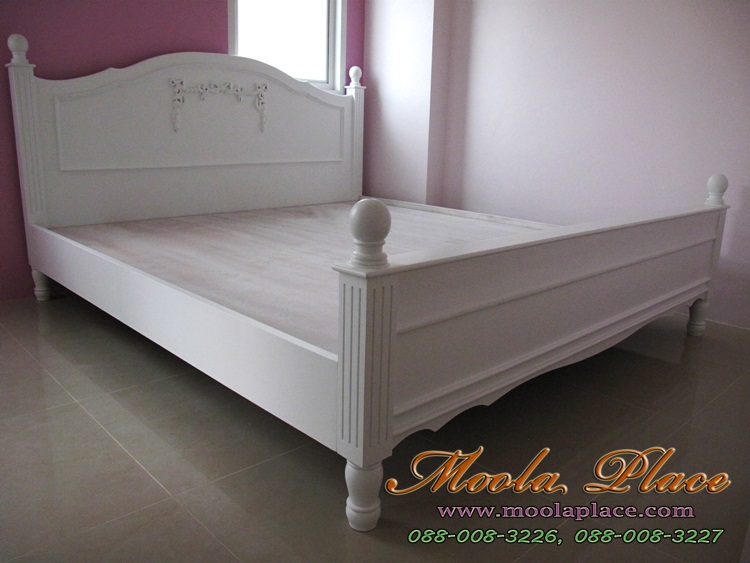 เตียงนอนสไตล์วินเทจ , เตียงนอนสีขาว