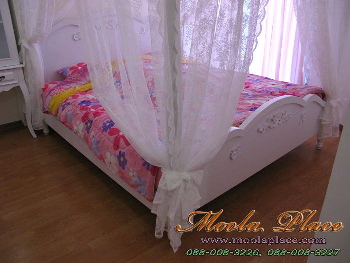 เตียงวินเทจ เฟอร์นิเจอร์วินเทจสีขาว