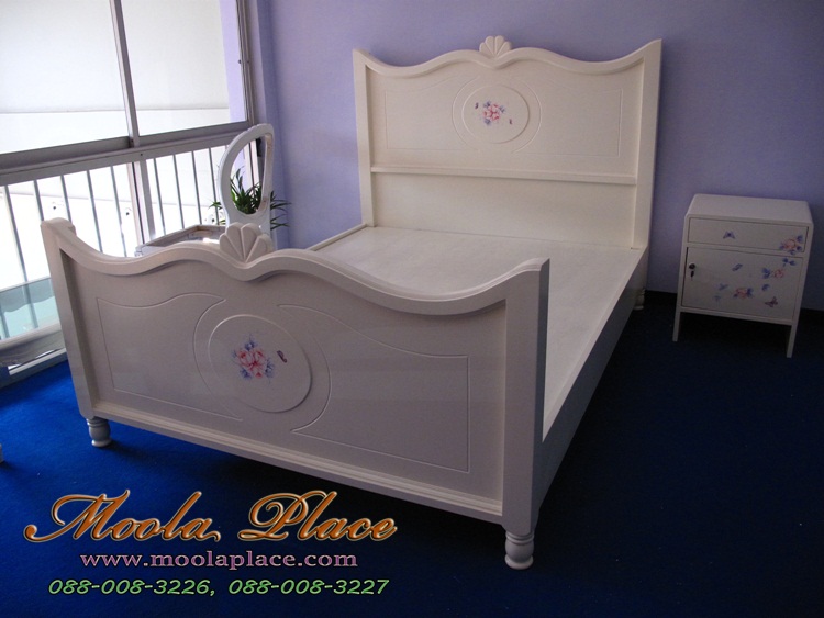 เตียงนอนสไตล์วินเทจ เตียงนอนสไตล์วินเทจสีขาวตียงนอนสไตล์วินเทจ , เตียงนอนสีขาว  เตียงวินเทจ เตียงนอนสีขาว 