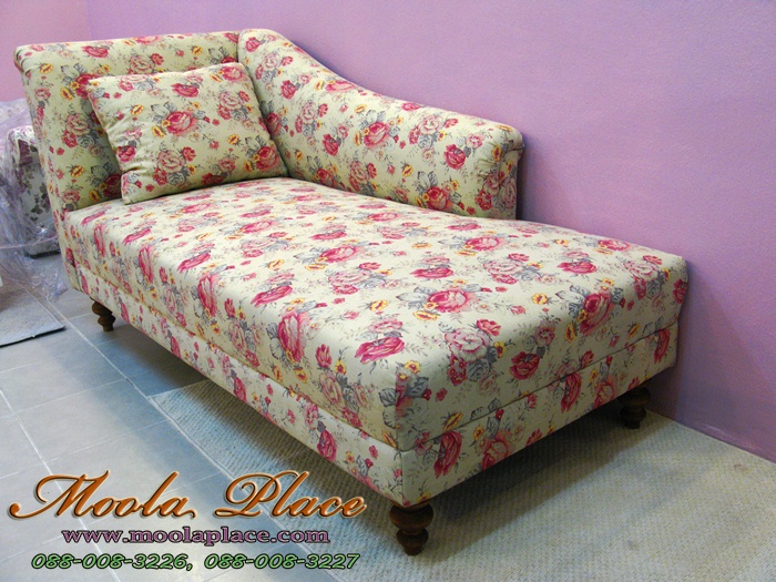 โซฟา Bed (Daybed) สไตล์วินเทจ ผ้าลายดอก