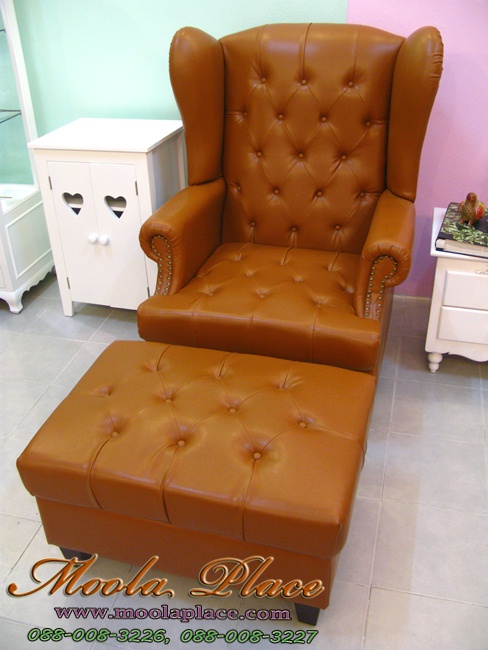 โซฟา Wing Chair สไตล์วินเทจ