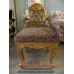 สตูลแกะลายหลุยส์ สีทอง บุกำมะหยี่ วินเทจ 50 x 50 x 45 ซ.ม. สามารถเลือกเปลี่ยนสีสตูลและผ้าได้