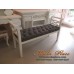 เก้าอี้ยาว/สตูลปลายเตียง หุ้มกำมะหยี่หนังกลับ เย็บกระดุม ขนาด 140x40x73  สามารถเลือกเปลี่ยนผ้าหุ้มเบาะได้