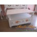 โต๊ะกลาง 2 ลิ้นชัก เพ้นท์ลายกุหลาบ ขนาด 90x60x50 ซม.