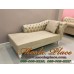 โซฟา Bed (Daybed) สไตล์วินเทจ ขากลึง ดึงกระดุม หุ้มด้วยหนัง PU