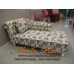 โซฟา Bed (Daybed) สไตล์วินเทจ บุผ้าลายดอก เย็บกระดุม ขากลึงพร้อมหมอนอิงเข้าชุด