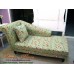 โซฟา Bed (Daybed) สไตล์วินเทจ ผ้าลายดอก ขากลึง พร้อมหมอนอิงเข้าชุด