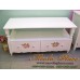 ชั้นวางทีวี วินเทจ สีขาว เพ้นลายกุหลาบ ขนาด 120 x 50 x 60 ซม. สามารถทำได้ตามขนาดที่ลูกค้าต้องการ