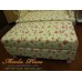 โซฟา Wing Chair สไตล์วินเทจ หุ้มผ้าลายดอก พร้อมที่วางเท้า ขนาด กว้าง 120  x ลึก 85 x สูง 110 สามารถเลือกเปลี่ยนลายผ้าได้