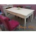 โต๊ะรับประทานอาหาร 4 ลิ้นชัก สีขาวสไตล์วินเทจ ขนาด 160 x 90 x 75  ซม.