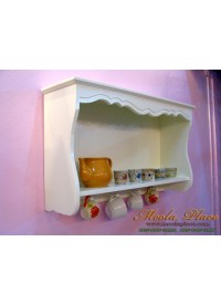 ชั้นวางของแบบแขวนติดผนัง สไตล์วินเทจ ขนาด 80 x 23 x 47 ซม. 