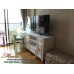 ตู้วางทีวีสีขาวสไตล์วินเทจ เพ้นท์ลาย ขนาด 120x50x80 ซม. สามารถปรับเปลี่ยนลายเพ้นท์ที่ลูกค้าต้องการได้