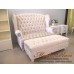 โซฟา Wing Chair สไตล์วินเทจ 2 ที่นั่ง ผลิตจากผ้ากำมะหยี่อย่างดี พร้อมที่วางเท้า ขนาด กว้าง 150  x ลึก 85 x สูง 110 สามารถเปลี่ยนสีและลายผ้าได้