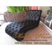 โซฟา Bed (Daybed) หลังขมวด ดึงกระดุมคริสตัล หุ้มด้วยผ้ากำมะหยี่ (ตัวผ้ามีให้เลือกหลายเฉดสี) 