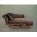 โซฟา Bed (Daybed) สไตล์วินเทจ ขากลึง ดึงกระดุม หุ้มด้วยผ้ากำมะหยี่นำเข้าสไตล์เงายับ