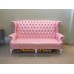 โซฟา Wing Chair ขนาด 180 ซม. ปีกโค้ง ขาสิงห์ ตอกหมุด สวยหรู