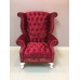 โซฟา Wing Chair 1 ที่นั่ง ปีกโค้ง ขาสิงห์ ตอกหมุดสวยหรู 