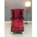 โซฟา Wing Chair 1 ที่นั่ง ปีกโค้ง ขาสิงห์  ตอกหมุด สวยหรู พร้อมสตูลขาสิงห์ เข้าเซ็ท