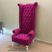 โซฟา Wing Chair ขนาด1 ที่นั่ง หลังสูง 170 ซม. ปีกโค้งตอกหมุด ขาสิงห์สวยหรู