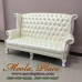 โซฟา Wing Chair ขนาด 180 ซม. ปีกโค้ง ขาสิงห์ ตอกหมุด บุหนัง สวยหรู