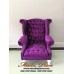โซฟา Wing Chair 1 ที่นั่ง ปีกโค้ง ขาสิงห์ ตอกหมุดสวยหรู 