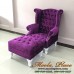 โซฟา Wing Chair 1 ที่นั่ง ปีกโค้ง ขาสิงห์  ตอกหมุด สวยหรู พร้อมสตูลขาสิงห์ เข้าเซ็ท