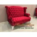 โซฟา Wing Chair ขนาด 150 ซม. ปีกโค้ง ขาสิงห์ ตอกหมุด สวยหรู