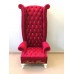 โซฟา Wing Chair ขนาด1 ที่นั่ง หลังสูง 170 ซม. ปีกโค้งตอกหมุด ขาสิงห์สวยหรู