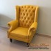 โซฟา Wing Chair 1 ที่นั่ง ขากลึง บุหนัง  สามารถเปลี่ยนสีหนังหรือตัวผ้าได้