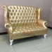 โซฟา Wing Chair ขนาด 150 ซม. ขาสิงห์ ปีกโค้ง ตอกหมุด สวยหรู บุหนัง  PU