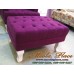 โซฟา Wing Chair สไตล์วินเทจ ผลิตจากผ้ากำมะหยี่อย่างดี ขาสิงห์ พร้อมที่วางเท้า สามารถเปลี่ยนสีและลายผ้าได้