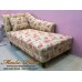 โซฟา Bed (Daybed) สไตล์วินเทจ ผ้าลายดอก ขากลึงพร้อมหมอนอิงเข้าชุด